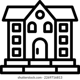 Mansion Vector Icon Design Illustration