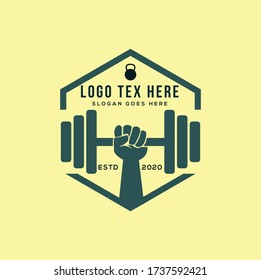 Mans-Womans Gym, Fitness and Food Company Logo