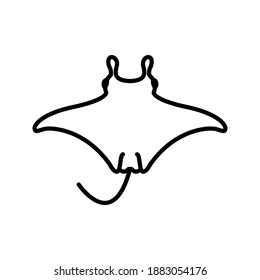 manta icon. manta ray vector. animal sign. vector illustration