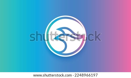 Manta Network, MANTA cryptocurrency logo on isolated background with copy space. 3d vector illustration of Manta Network, MANTA token icon banner design concept.
