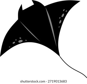 Ilustración vectorial plana Manta Ray