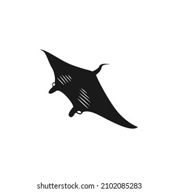 Manta ray icon design template vector isolated 