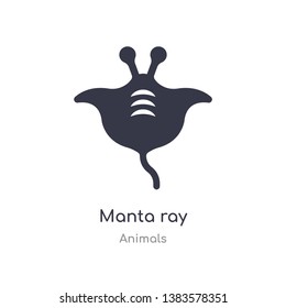 manta ray icon. isolated manta ray icon vector illustration from animals collection. editable sing symbol can be use for web site and mobile app