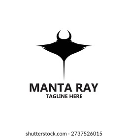 manta ray logo vector icon ilustration template design