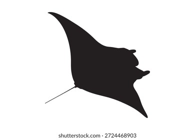 Manta Ray silhouette vector  illustration