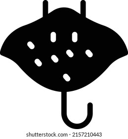 manta Vector illustration on a transparent background. Premium quality symmbols. Glyphs vector icons for concept and graphic design. 
