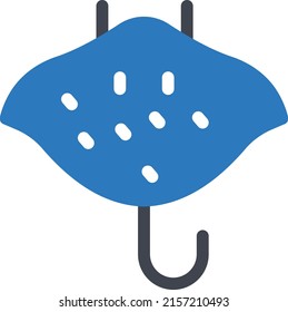 Manta-Vektorgrafik auf transparentem Hintergrund. Hochwertige Symbole. Glyphen Vektorsymbole für Konzept und Grafikdesign. 
