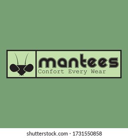 Mantees Logo T-Shirt Brand Vector