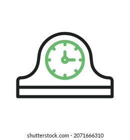 Mantelpiece Clock icon vector image. Can also be used for Miscellaneous Objects. Suitable for mobile apps, web apps and print media.