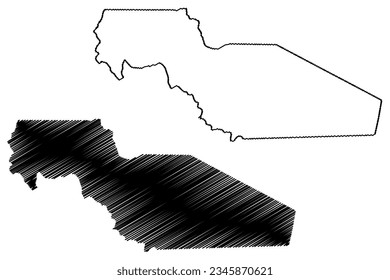 Mapa de ilustraciones vectoriales del municipio de Mantenopolis (estado de Espírito Santo, municipios de Brasil, República Federativa del Brasil), dibujo de garabatos Mapa de la Mantenópolis