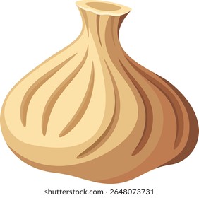 Manti dumpling cozinha asiática ilustração vetorial