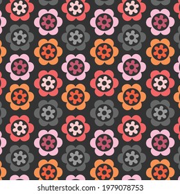 Mantic pattern design in lovely warm color tones
