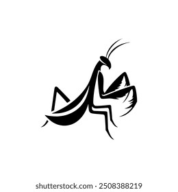 mantis animal logo vector illustration template design