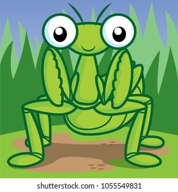 mantis cartoon, Cute cartoon