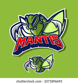 mantis esport gaming mascot logo template