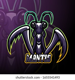 Mantis esport logo mascot design