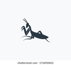Mantis icon isolated on clean background. Mantis icon concept drawing icon in modern style. Vector illustration for your web mobile logo app UI design.