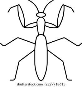mantis praying mantis praying mantodea insect Outline