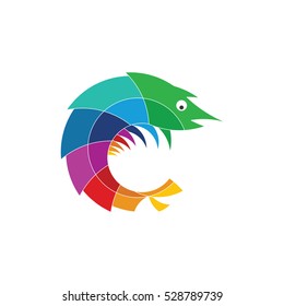 Mantis Shrimp Logo Stylized Icon