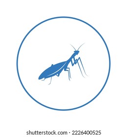 Mantises praying insect concept icon | Circle version icon |