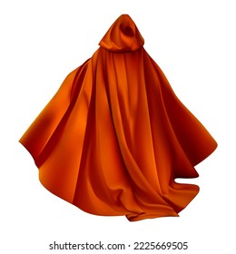 Mantle, cloak, cape on white background. Vector illustration.