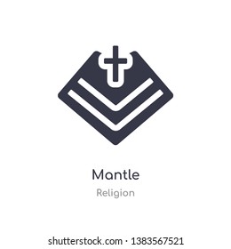 mantle icon. isolated mantle icon vector illustration from religion collection. editable sing symbol can be use for web site and mobile app
