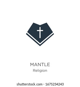 Mantle icon vector. Trendy flat mantle icon from religion collection isolated on white background. Vector illustration can be used for web and mobile graphic design, logo, eps10