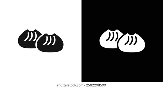 mantou icon logo set vector