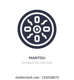 mantou icon on white background. Simple element illustration from Food concept. mantou icon symbol design.