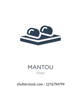 mantou icon vector on white background, mantou trendy filled icons from Food collection, mantou vector illustration