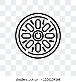 Mantou vector icon isolated on transparent background, Mantou logo concept
