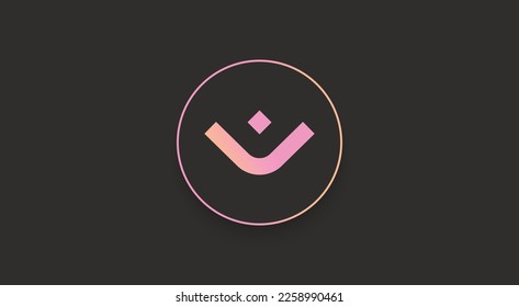 Mantra, OM cryptocurrency logo on isolated background with copy space. 3d vector illustration of Mantra, OM  Token icon banner design concept.