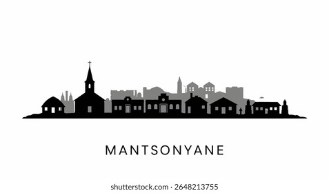 Mantsonyane Lesotho Skyline Silhouette. (1)