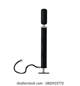 manual air pump against white background, abstract vector art illustration