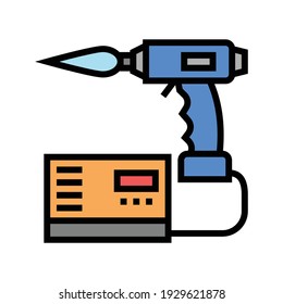 manual arc welding color icon vector. manual arc welding sign. isolated symbol illustration