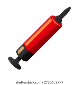 Ilustração isolada do vetor da bomba de balão manual