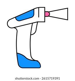 manual barcode scanner line icon vector. manual barcode scanner sign. isolated symbol illustration