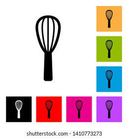 Manual Beater Icon in Different Color Background 