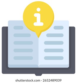 Ícone Livro Manual. Símbolo do ícone de instrução. Ilustração vetorial