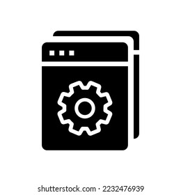 manual book icon vector or manual book icon isolated on white background. Manual book icon for application and website. Suitable for various types related to manuals, or instructions for use.