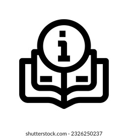 icono de libro manual para tu sitio web, móvil, presentación y diseño de logotipo.