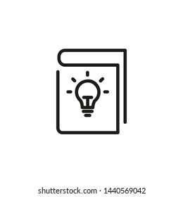 Manual book line icon. Instruction, help, user, dummy. Data science concept. Vector illustration can be used for topics like information technology, data protection, computer usage