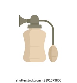 Manual breast pump icon. Flat illustration of manual breast pump vector icon isolated on white background
