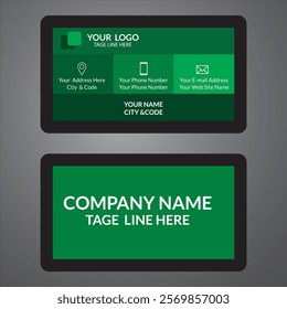 Manual Business Card Template Design 