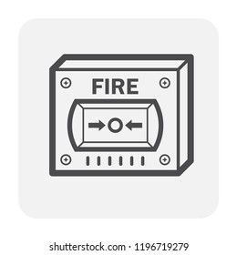Manual Call Point Mcp Vector Icon Stock Vector (Royalty Free ...