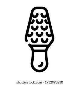 manual callus remover line icon vector. manual callus remover sign. isolated contour symbol black illustration