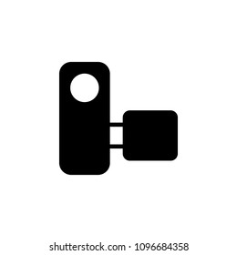 manual camera icon. Element of web icon with one color for mobile concept and web apps. Isolated manual camera icon can be used for web and mobile on white background