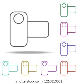 manual camera icon. Elements of photography in multi color style icons. Simple icon for websites, web design, mobile app, info graphics