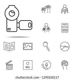 manual camera icon. Media, Press icons universal set for web and mobile