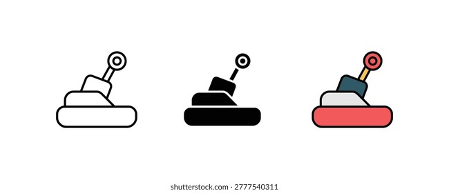 Manual Car Gear Shifter Icon Set. Automotive Transmission Lever Symbols for Vehicle Control and Gearbox Maintenance. vector illustration